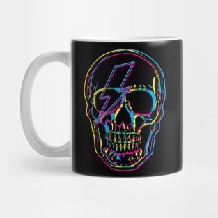 Electric Bolt Skull Face Mug